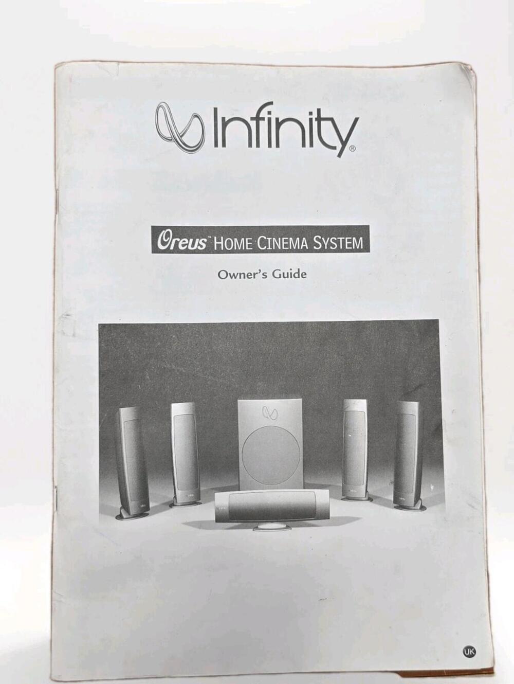 Infinity Oreus Home Cinema System Owners Guide Manual Original Speaker Setup.